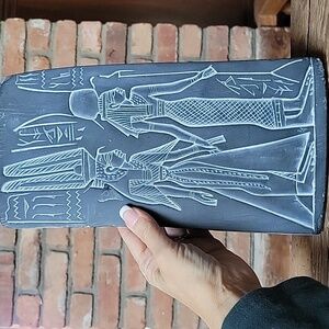 VINTAGE EGYPTIAN STONE PLAQUE